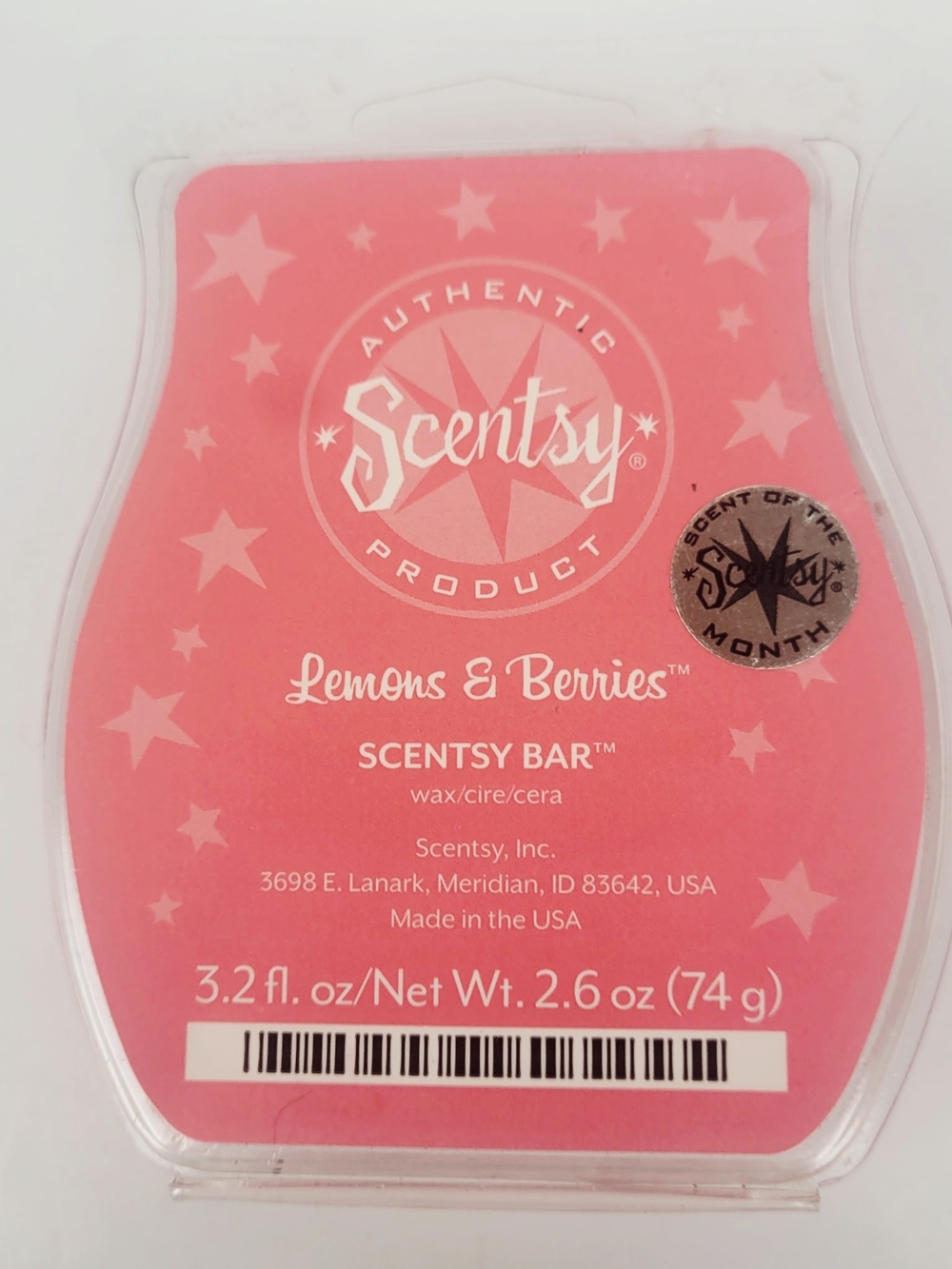 Scentsy Wax Bar Lemons & Berries 3.2 oz